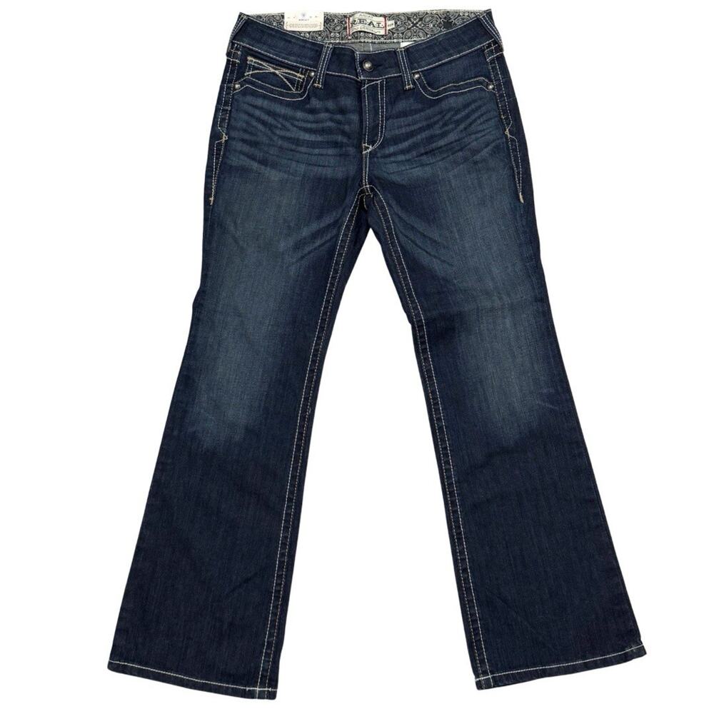 Ariat REAL Denim Women’s 31S 31x31 Mid-rise Bootcut Jeans Ocean Stretch Fit NEW